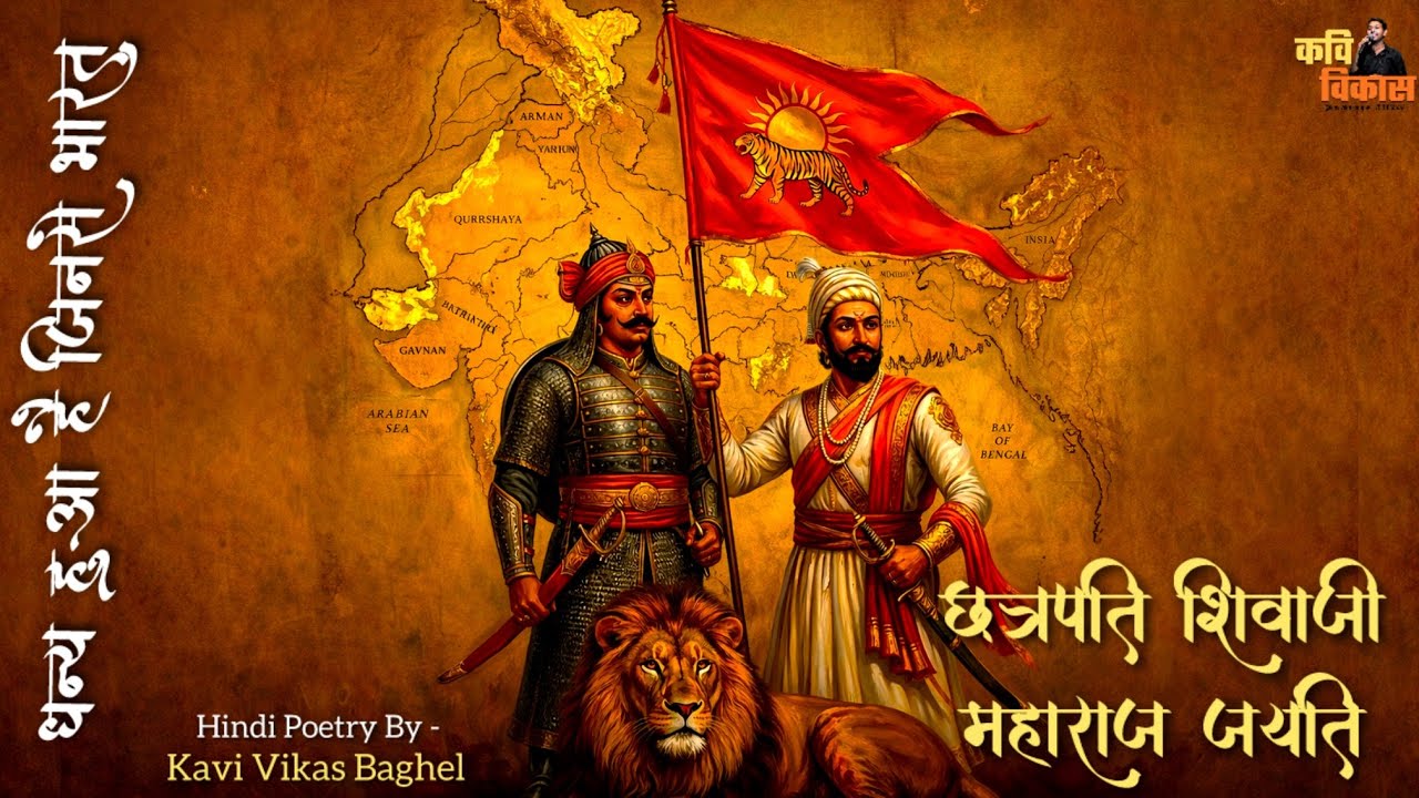 Dhanya Hua Jinse Bharat।Hindi Kavita।Chhatrapati Shivaji Maharaj Jayanti।Kavi Vikas Baghel