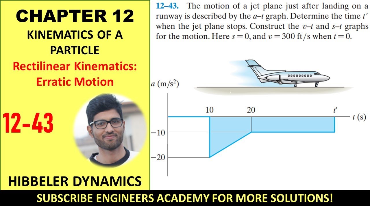 12-43 Rectilinear Kinematics - Erratic Motion (Kinematics of A Particle) ENGINEERS ACADEMY