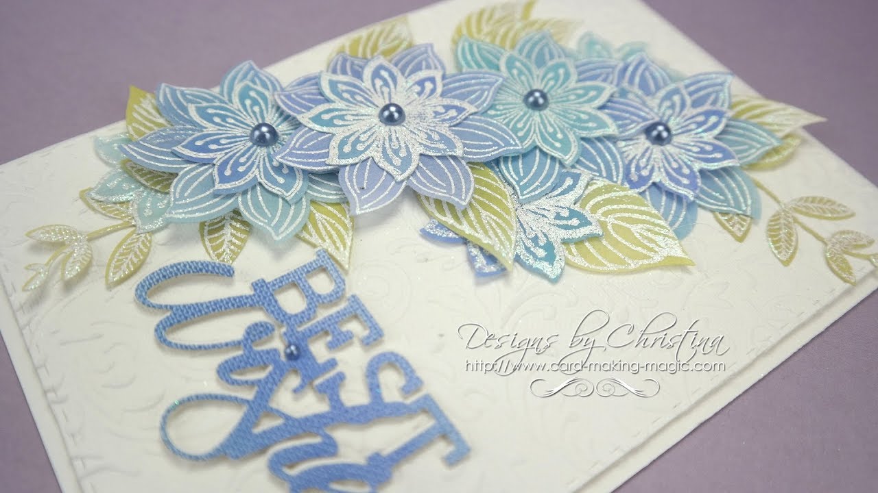 Colouring Vellum Flowers