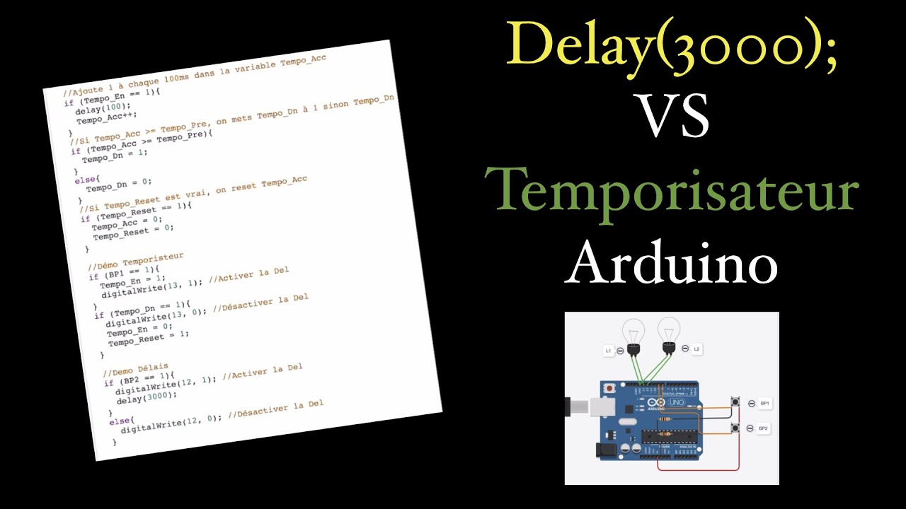 Créer un temporisateur (Comme dans un PLC) dans Arduino
