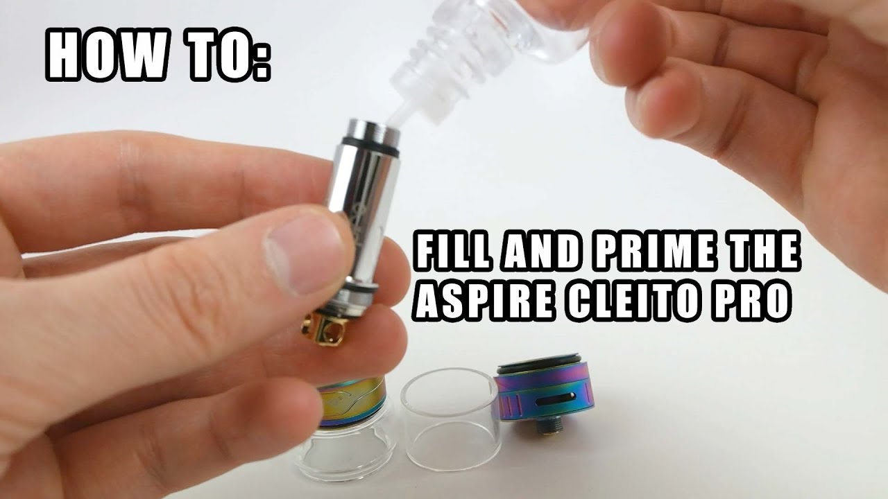 How To: Prime and Fill The Aspire Cleito Pro Tank and Coil | Vaporleaf