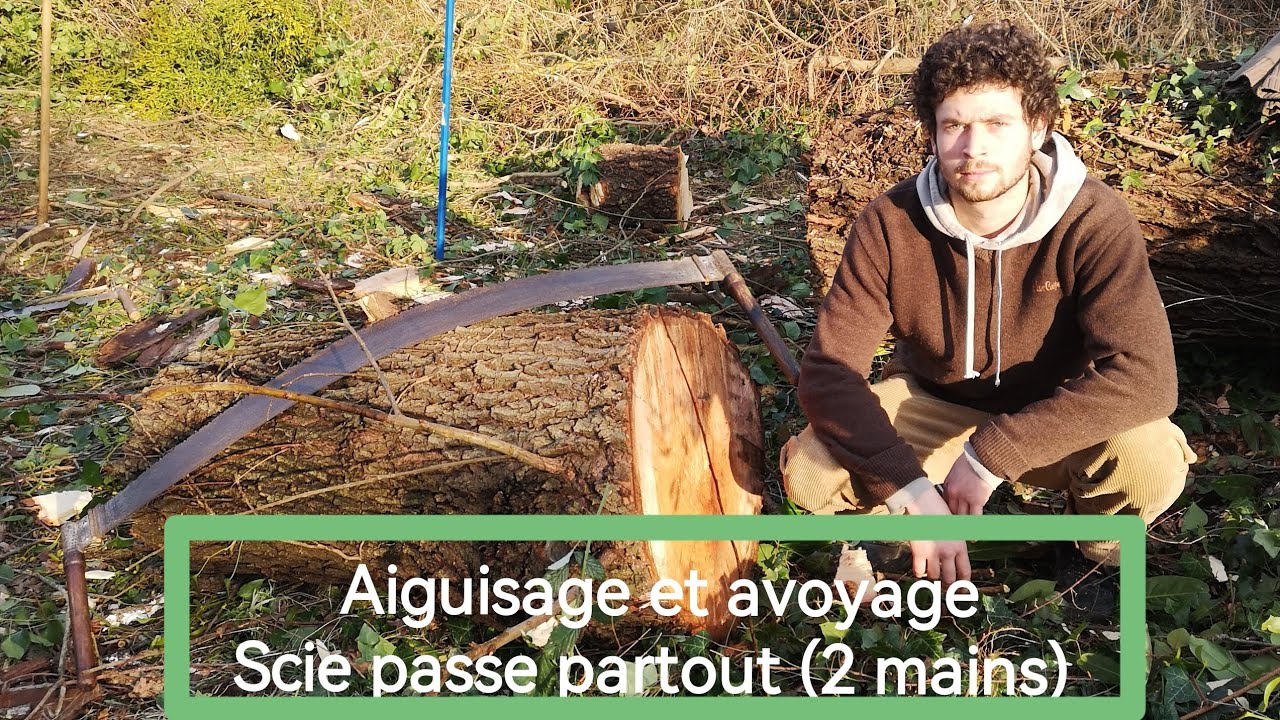 Aiguiser et Avoyer un passe partout (scie à 2 mains de bûcheron)