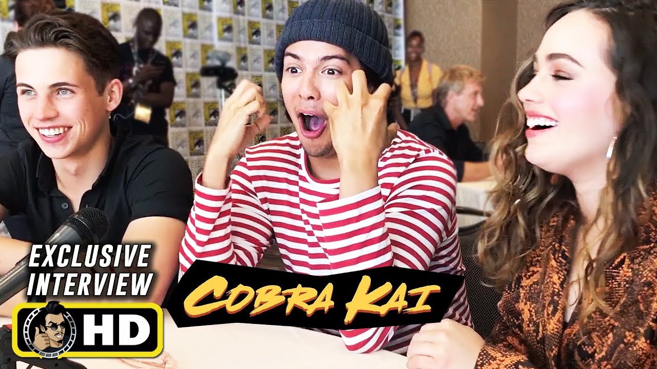 Xolo Maridueña, Tanner Buchanan & Mary Mouser Interview for Cobra Kai!