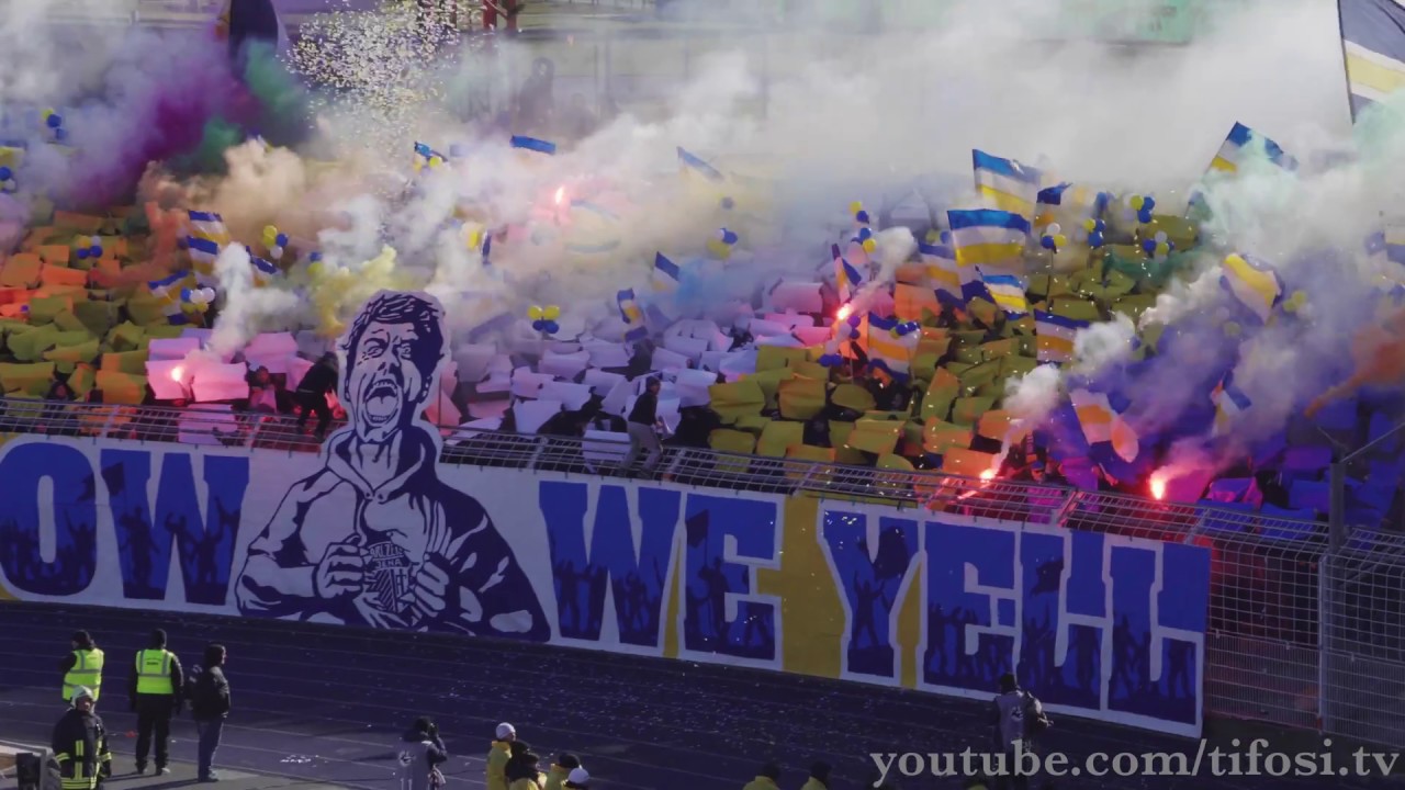 FC Carl Zeiss Jena - FC Rot Weiß Erfurt, Choreografie, Pyro & Stimmung