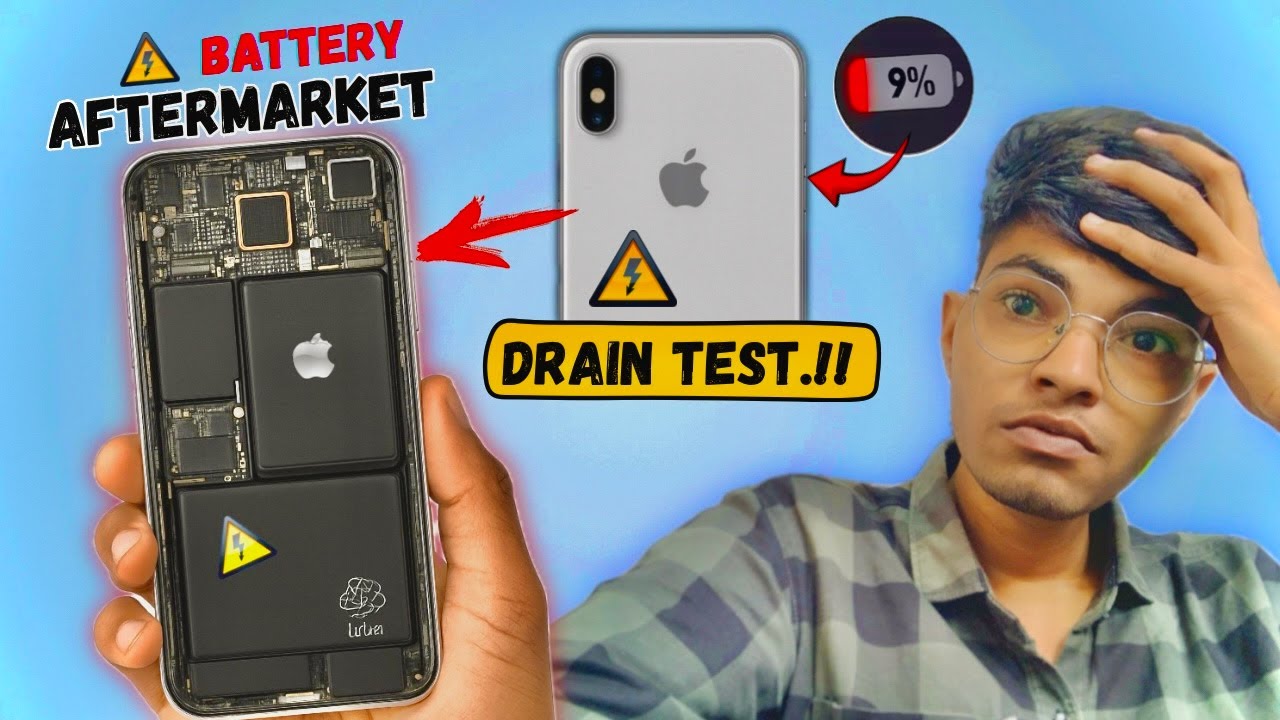 Aftermarket Battery Drain Test *iphone X-Performance Check😨