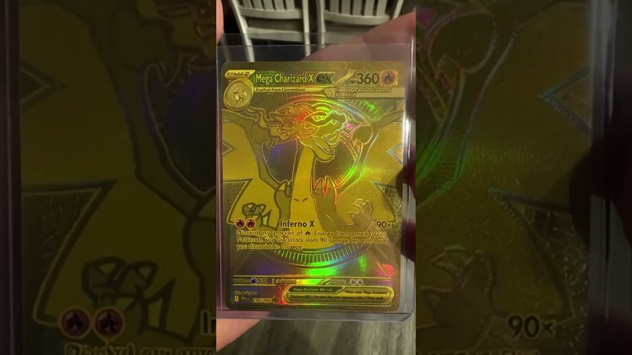 🔥 Mega Charizard X EX GOLD &mdash; один из самых безумных трюков! 🔥🐉