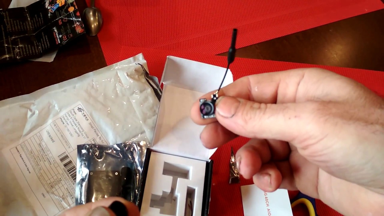 unboxing Fpv camera LST - S2 5.8G 800TVL HD Micro CMOS shopping gearbest.com