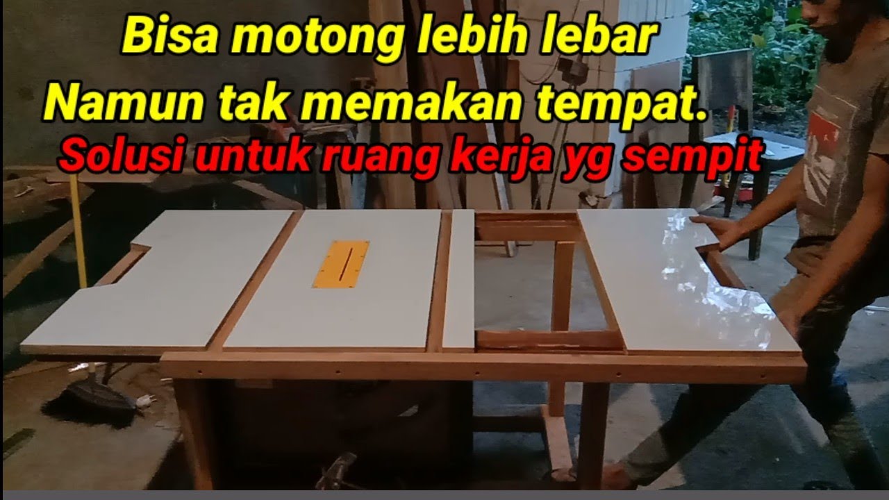 Making a portable sliding extension table saw..