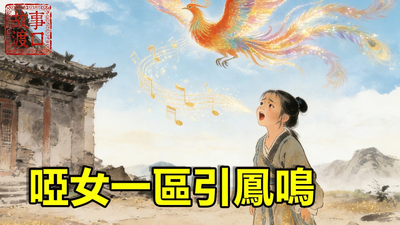 啞女被誣陷偷銀兩，被族長趕出家門，寒冬裡啞女凍昏在破廟旁，誰料破廟長出千年靈芝，吃一口便出口成章，名震天下！【故事渡口】#民間故事 #故事分享 #奇聞故事