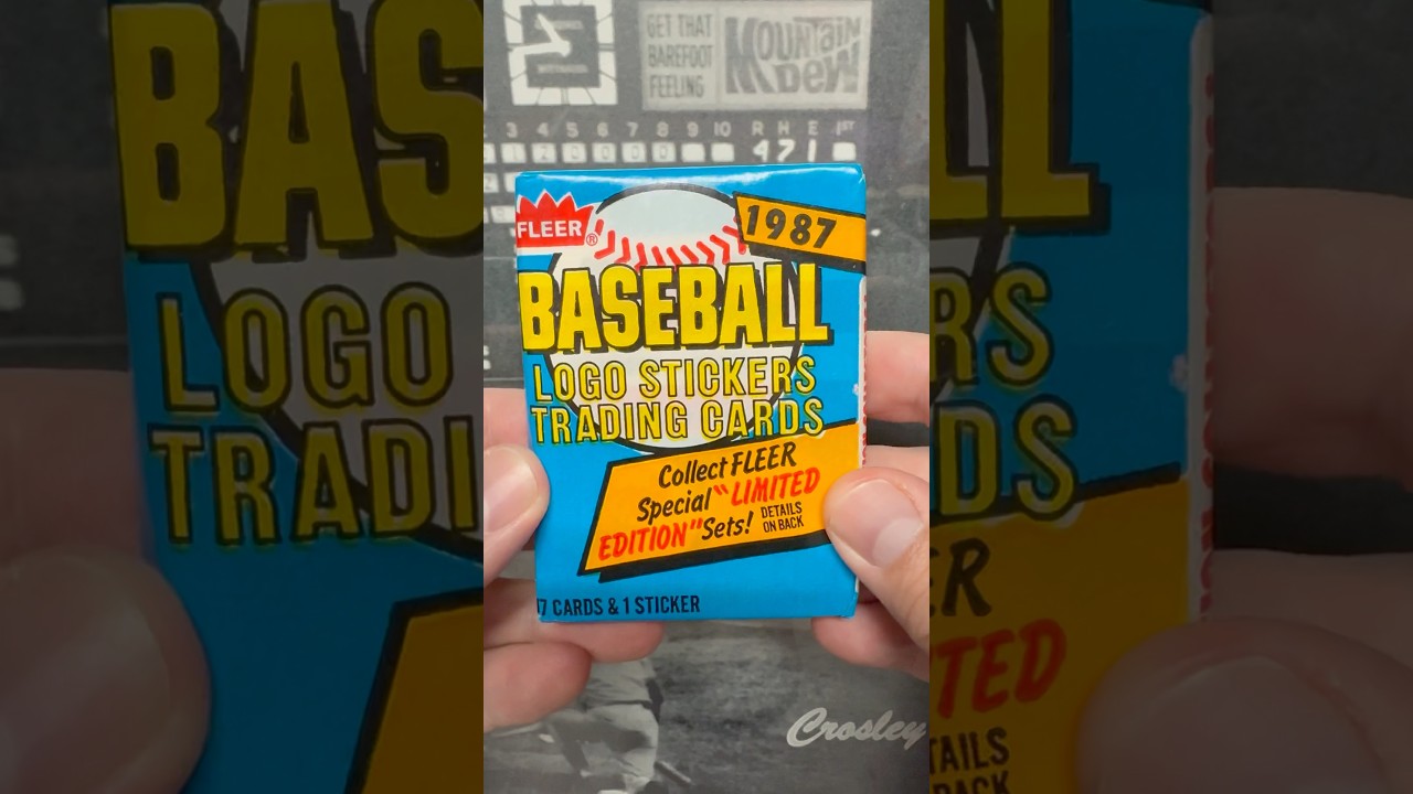 Pack Rip! 1987 Fleer Baseball! Big RC? #junkwax  #baseball  #packopening #baseballcards #fleer
