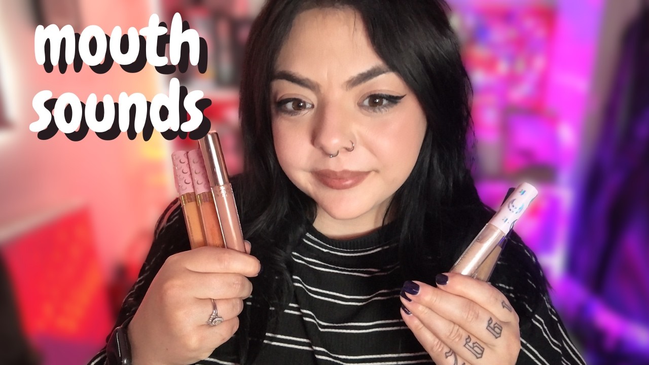 asmr | lipgloss application | mouth sounds