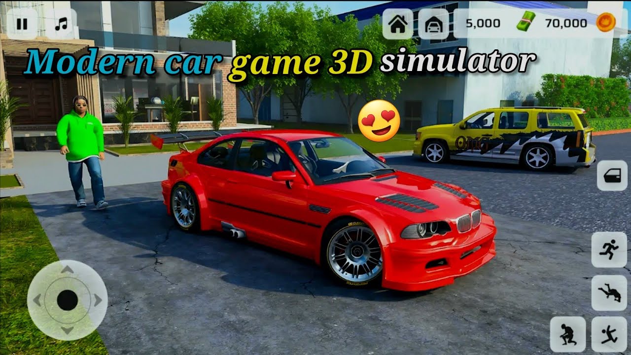 🚗 Modern Car Game 3D Simulator Android Gameplay 🔥 | Realistic Driving & Open World 😱