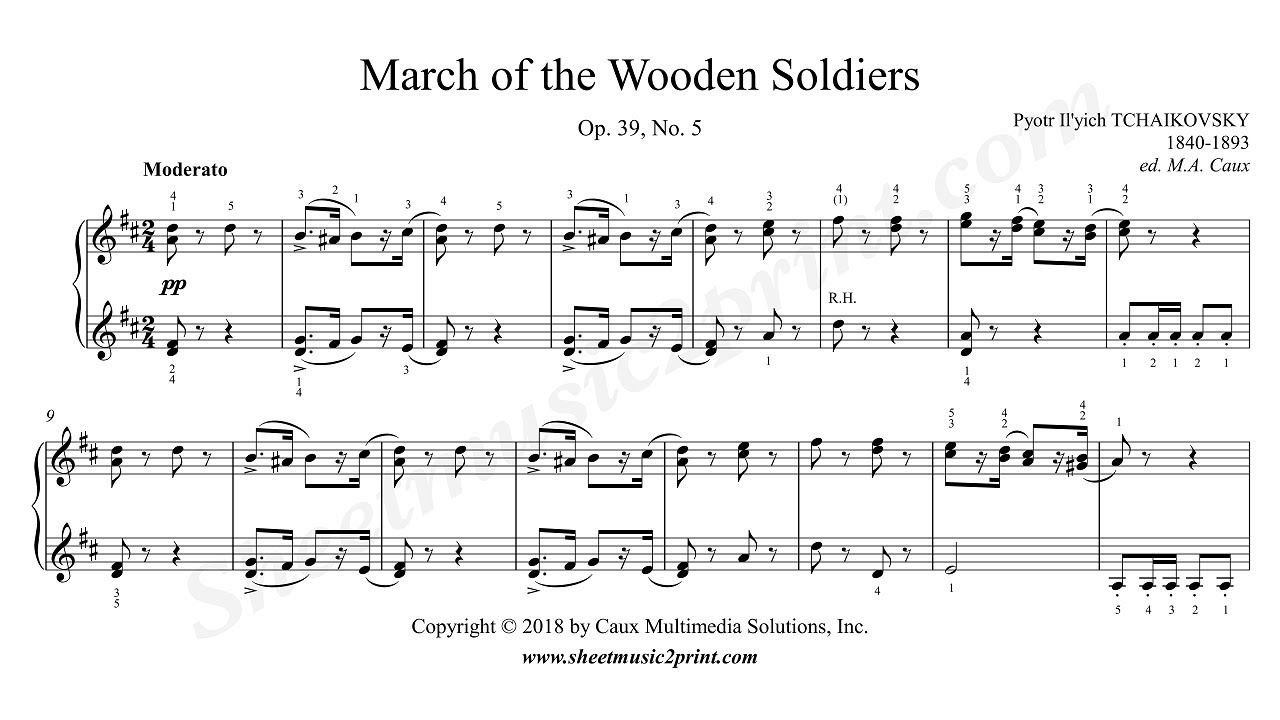 Tchaikovsky : March of the Wooden Soldiers, Op. 39, No. 5
