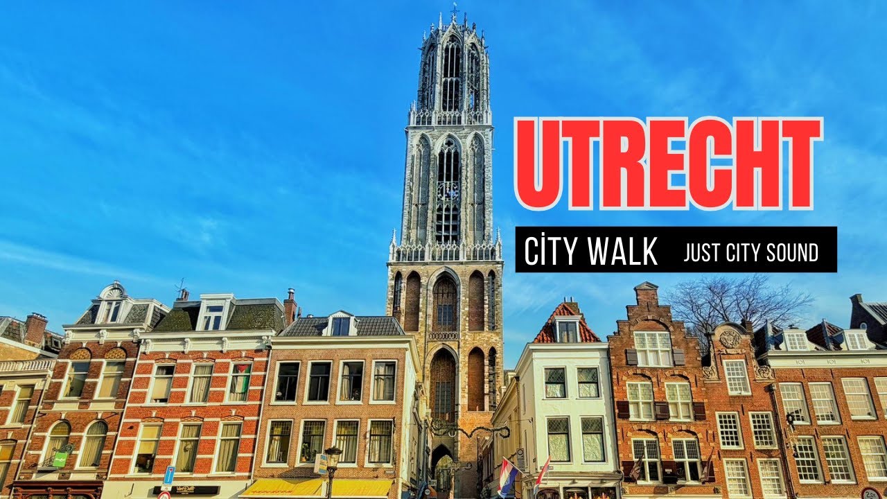 Utrecht City Walk (4K) | Hoog Catharijne → Oudegracht → Domplein
