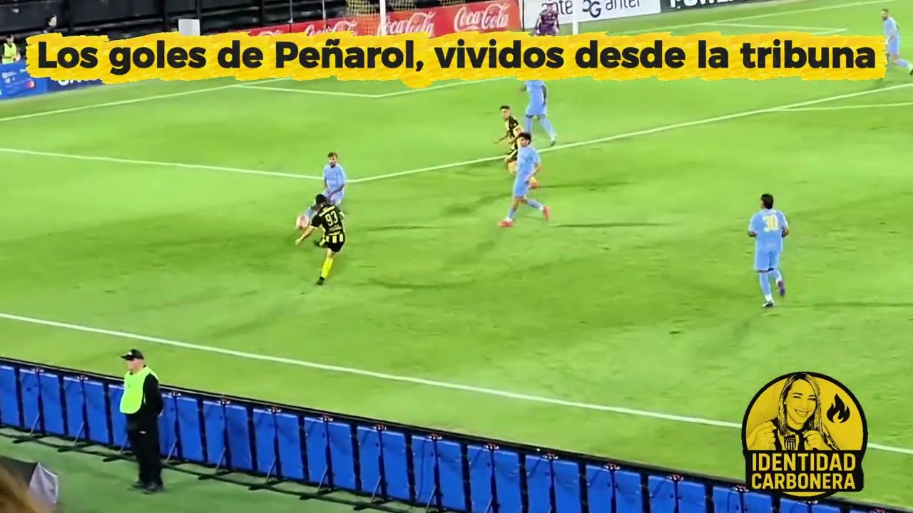 Peñarol 3–1 City Torque | Los goles desde la tribuna. #Peñarol #IdentidadCarbonera #hinchada 
