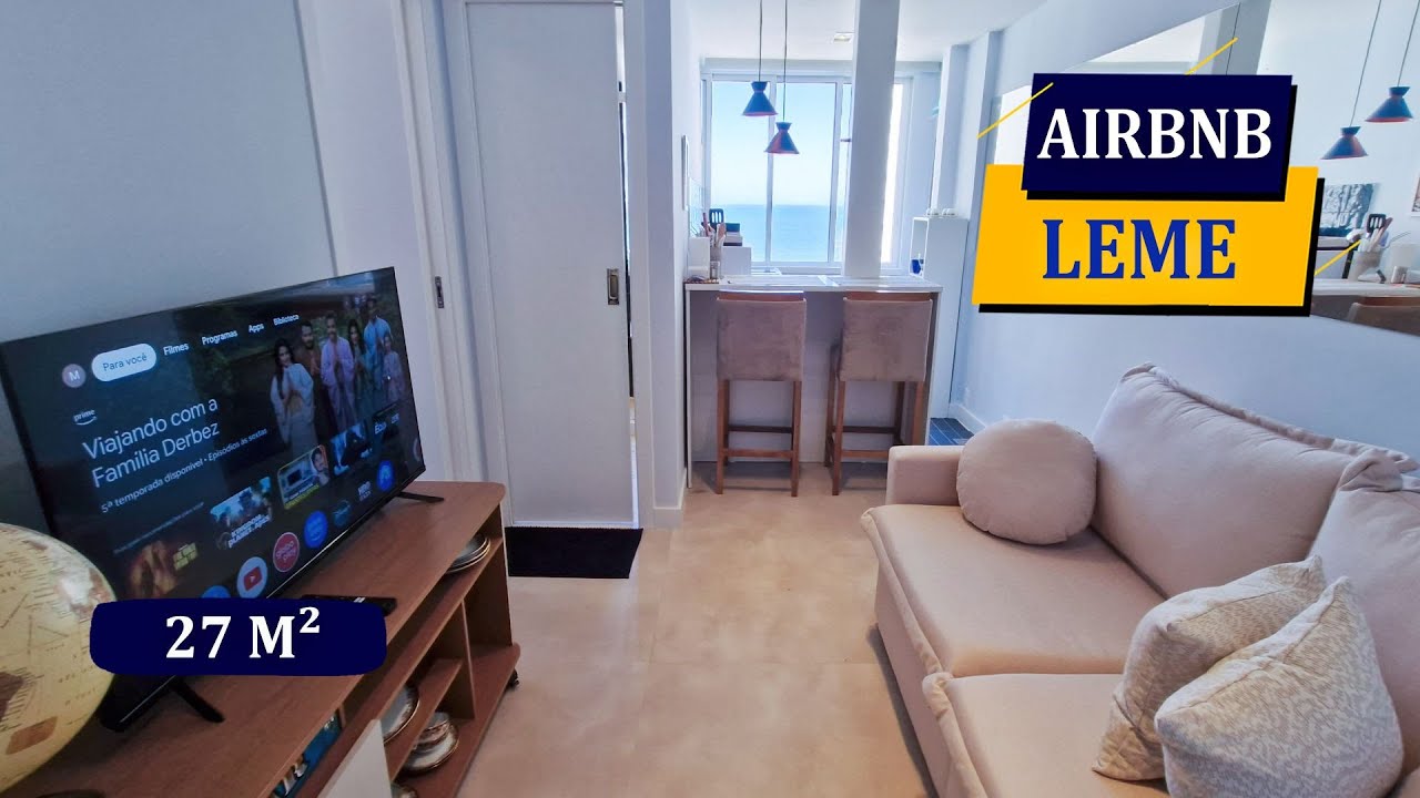 LEME SOFISTICADO APARTAMENTO REFORMADÍSSIMO PREMIUM LINDA VISTA PRAIA 1 QUARTO DISPONÍVEL NO AIRBNB
