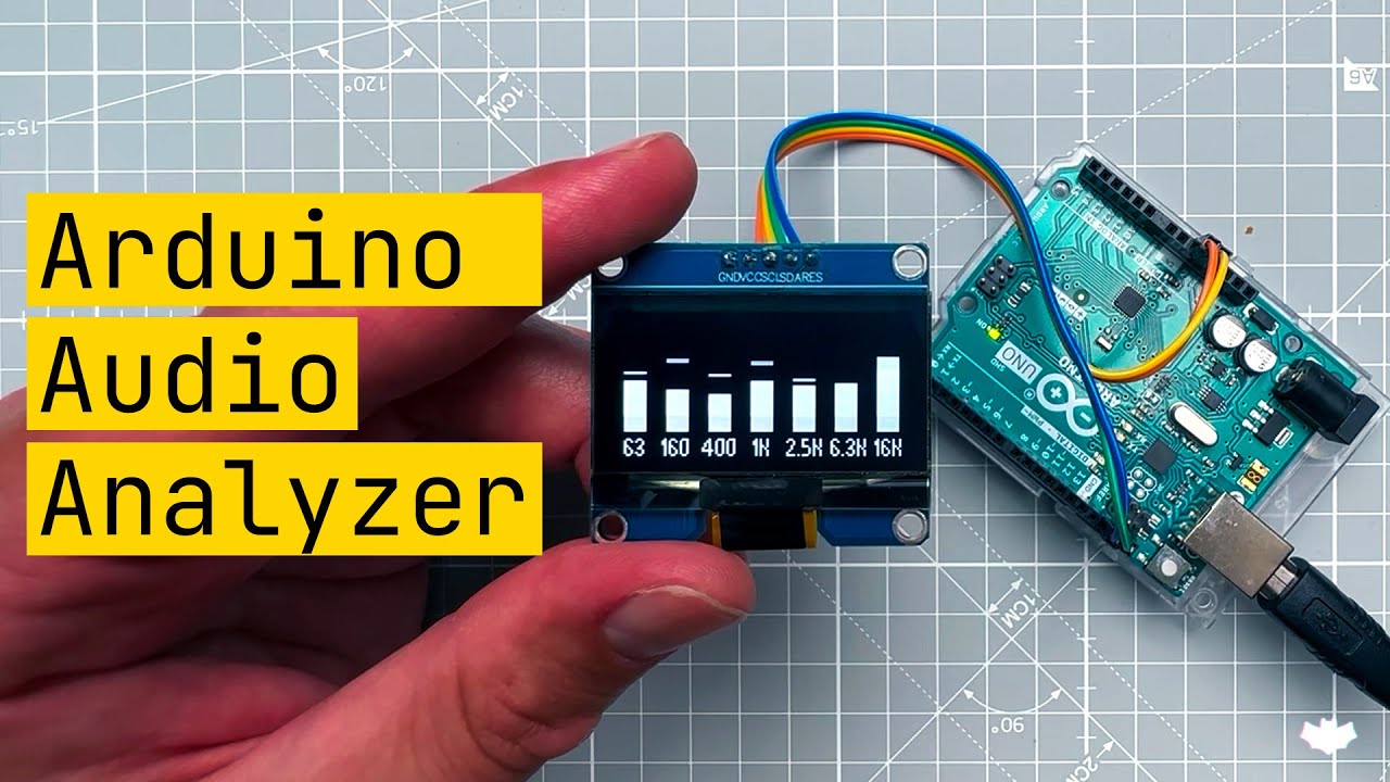 Аудиоанализатор Arduino (руководство для начинающих, SSD1306 OLED, u8g2, Arduino UNO)