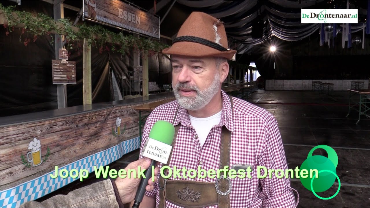 Joop Weenk over Oktoberfest op Meerpaalplein in Dronten
