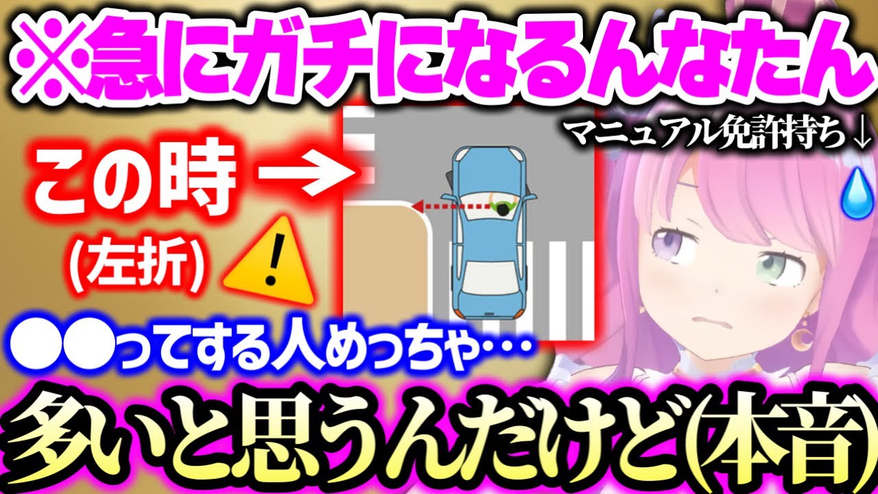 ほぼ毎日運転してるからこそ目につく、未熟な運転する人たちに対してついポロッと本音が漏れてしまうんなたん(+車メーカーや高級車の話)【ホロライブ】