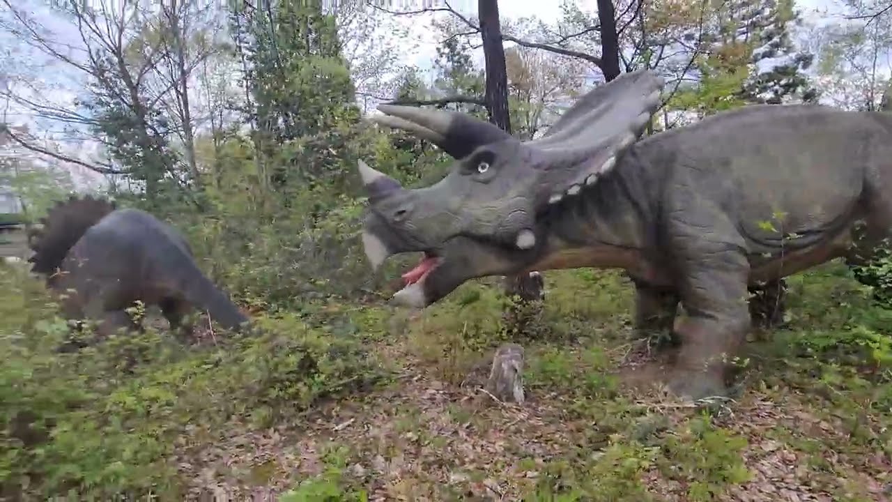 かつやまディノパークに行ってみた★恐竜全身骨格★かつやま恐竜の森