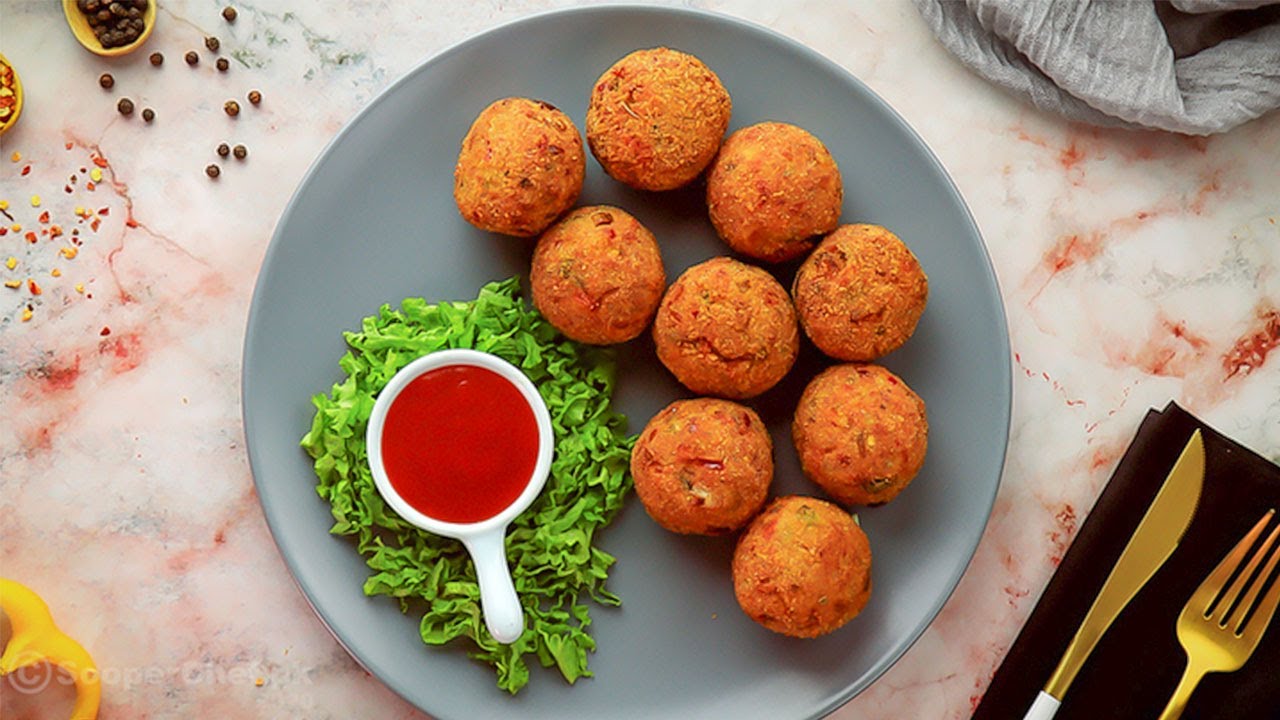 Chicken Cheese Balls Recipe by SooperChef (Iftar Recipes)