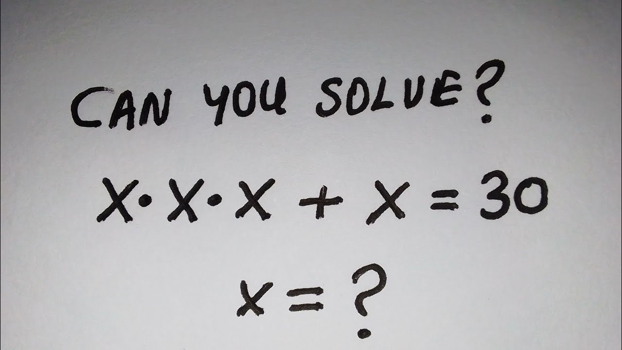 can you solve? | A Nice Math Algebra Question | Math Olympiad Question 
