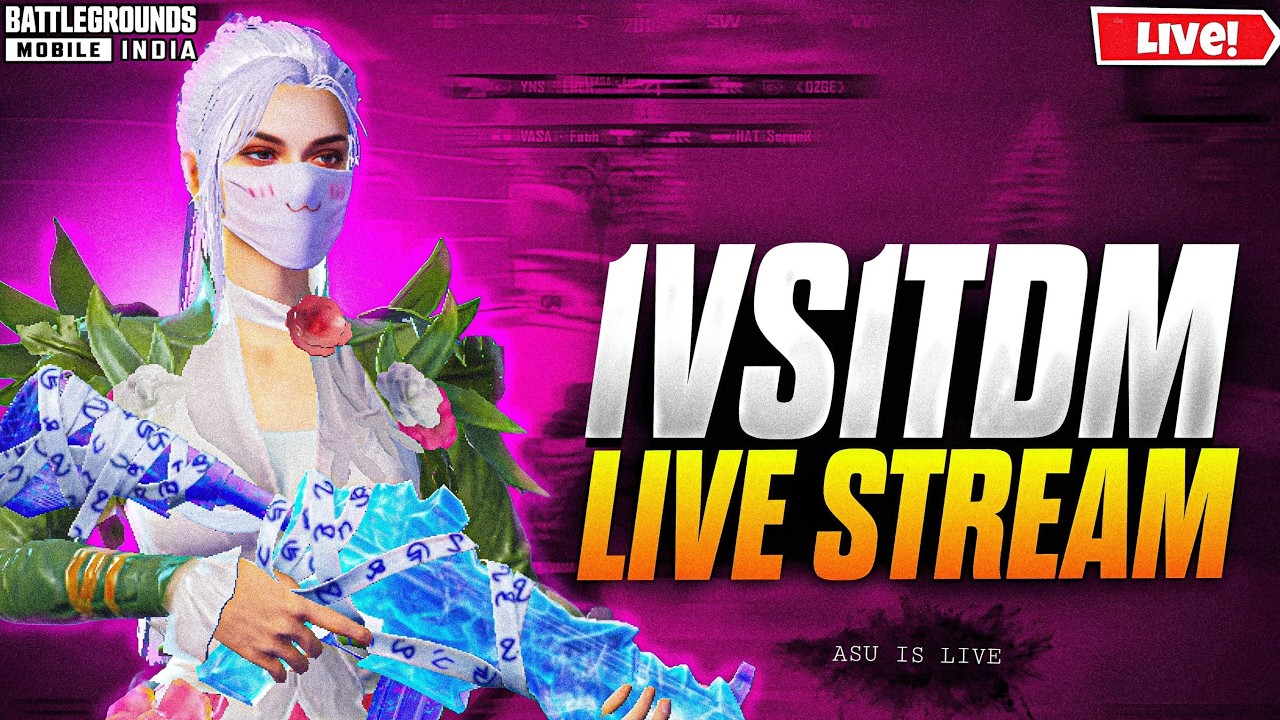 1v1 TDM Live II BGMI TDM Custom Room Live #tdm #bgmi