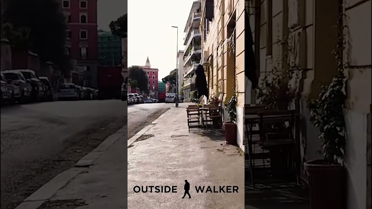 #tbt Rome walk from Piazzale Sisto to Piazza Vittorio Emanuele | Outside Walker #rome #italy #asmr