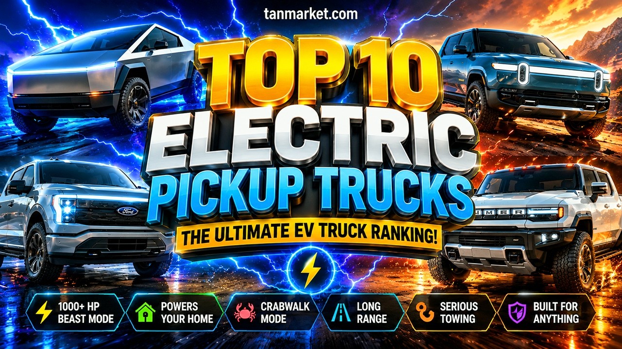 Top 10 Electric Pickup Trucks of 2026 ⚡ The Ultimate EV Truck Ranking! #electrictruck  #evtruck