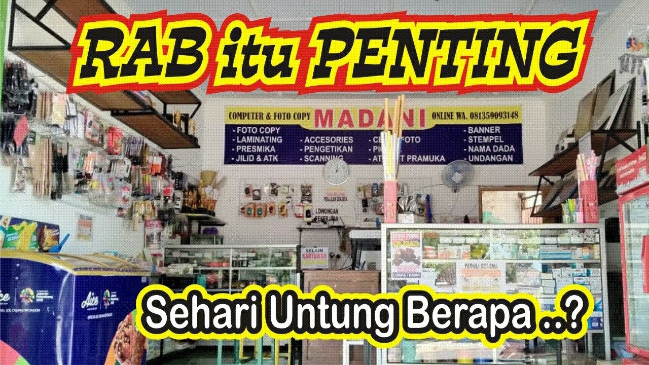 Usaha FotoCopy - Realisasi RAB & Rencana Pendapatan