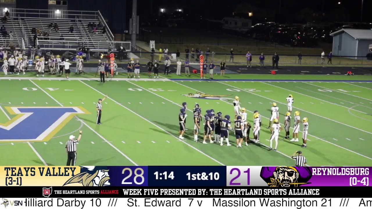 Teays Valley Football vs. Reynoldsburg: OCC Football Heartland Sports Alliance