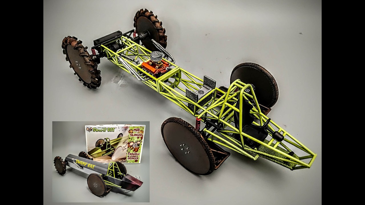 Swamp Buggy Racing 3D Printed Kit 1/24 Scale Model Build How To Assemble Paint Decal Marker Airbrush