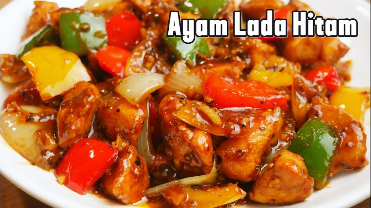 Ayam Lada Hitam Sederhana | Lauk Nasi Praktis & Enak