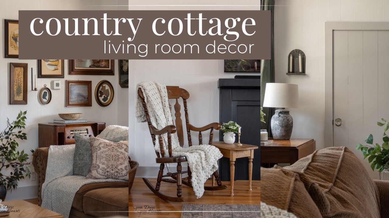 Cozy Country Cottage Living Room Tour: Decor & Design Ideas