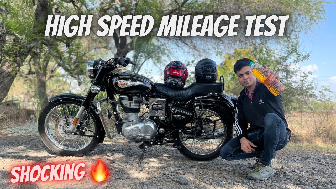 2023 Bullet 350 High Speed Mileage test | RE Standard 350 1Liter test |
