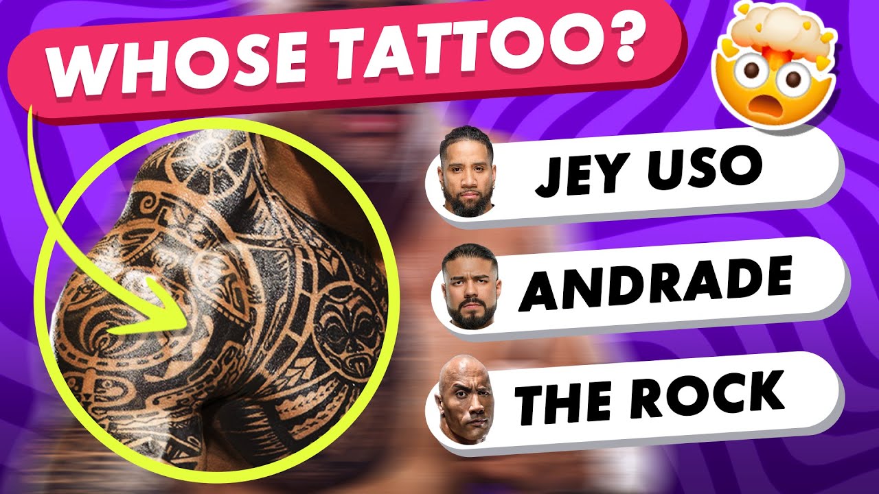 GUESS THE WWE SUPERSTAR BY THEIR TATTOO | WWE QUIZ & TRIVIA CHALLENGE 🏆