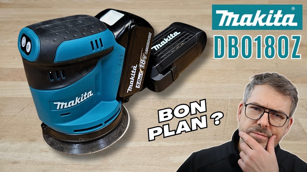 Ponceuse excentrique Makita DBO180Z : TEST / AVIS