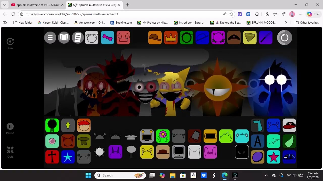 sprunki multiverse of evil 3 MIX