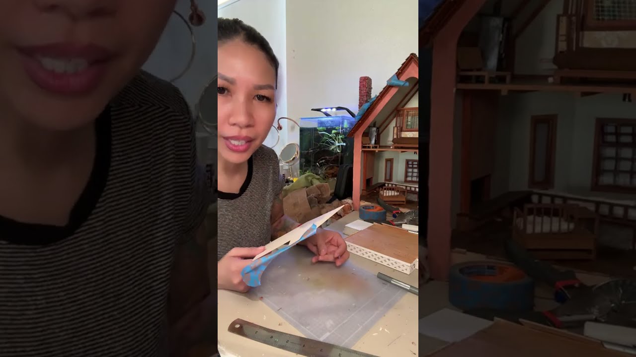 Crafting with Phebe is live! DIY miniature KAME 🏠 #diy #miniature #craft #dbz #kamehouse