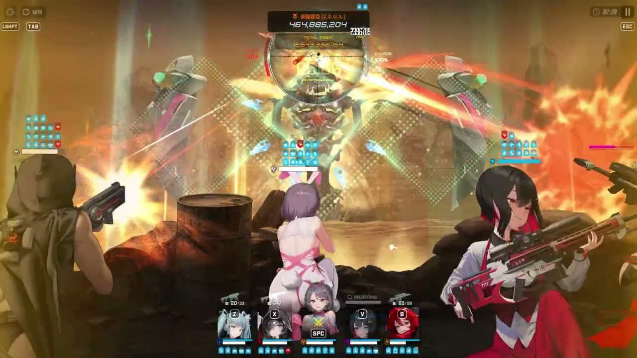 【勝利女神：妮姬】單人突擊S34 - 奧圖露亞 (244.0億 /HMT 53rd)