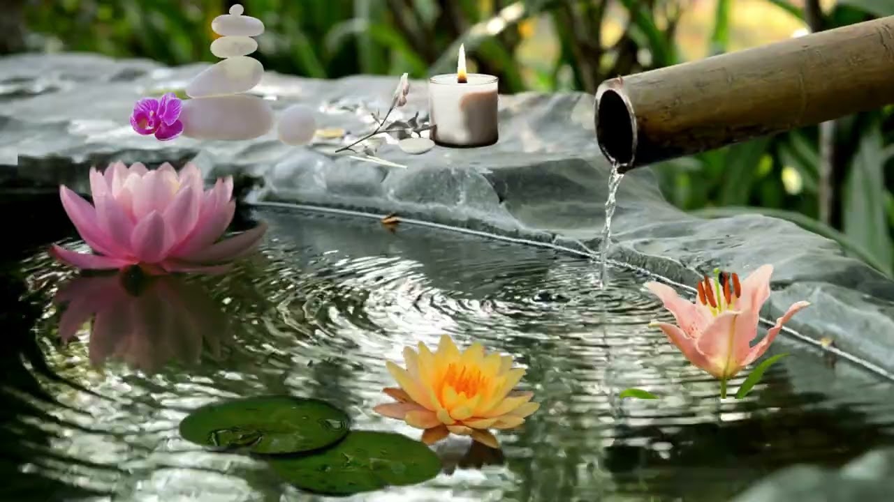 Water Lily Bamboo Sounds & Music Melody for Sleep & Relaxation