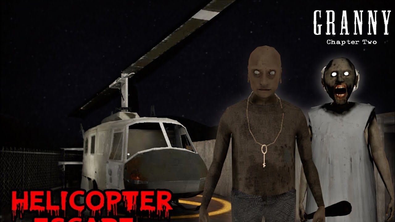 GRANNY KE SAATH HELICOPTER ESCAPE COMPLETE! 🚁😱 #HorrorGaming🥵 #GrannyChapter2 #GrannyGame