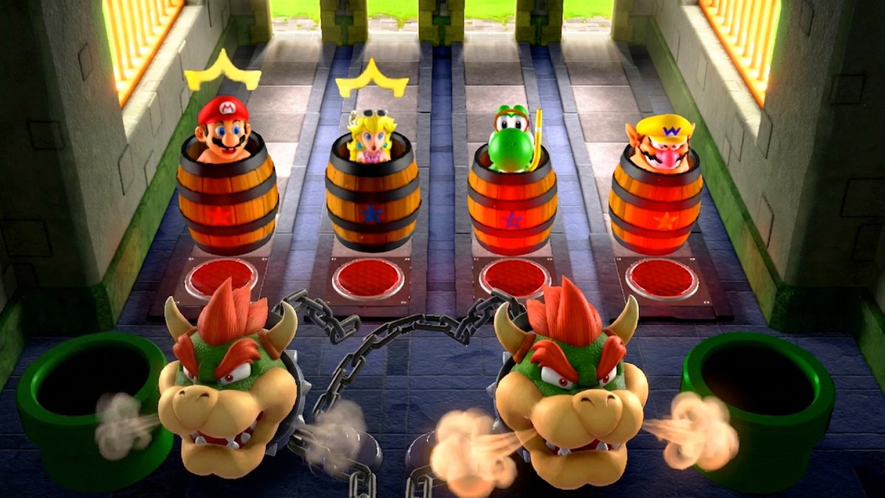 【マリオパーティスーパースターズ 】ミニゲームで大暴れ マリオVsピーチVsワリオVsヨッシー(最強CPU｢たつじん)
