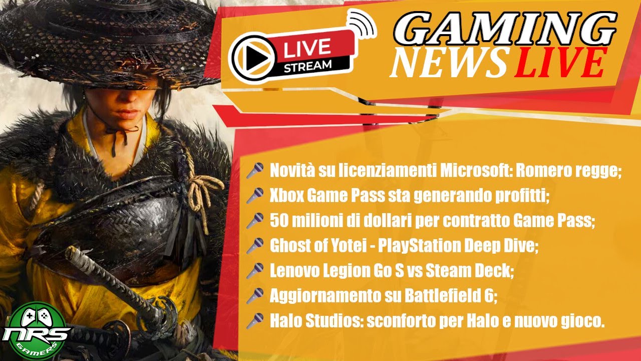 Lobby Videogame EU si scaglia contro i giocatori; Reaction Ghost of Yotei Deep Dive - Live 11/07