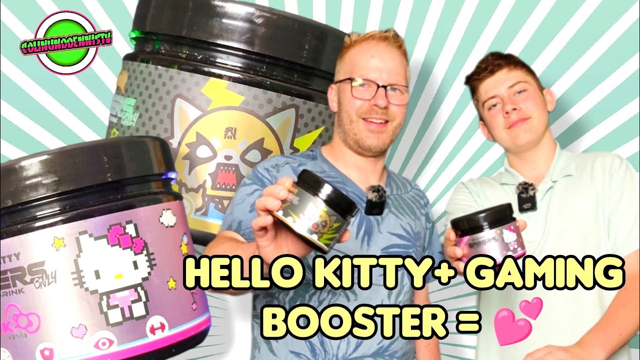 GAMERS ONLY Vitamin Drink Pink Vanilla & Performance Drink Spicy Passionfruit im Test -  Hello Kitty