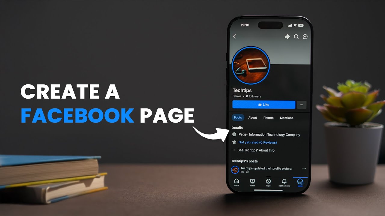 How To Create A Facebook Page on iPhone?