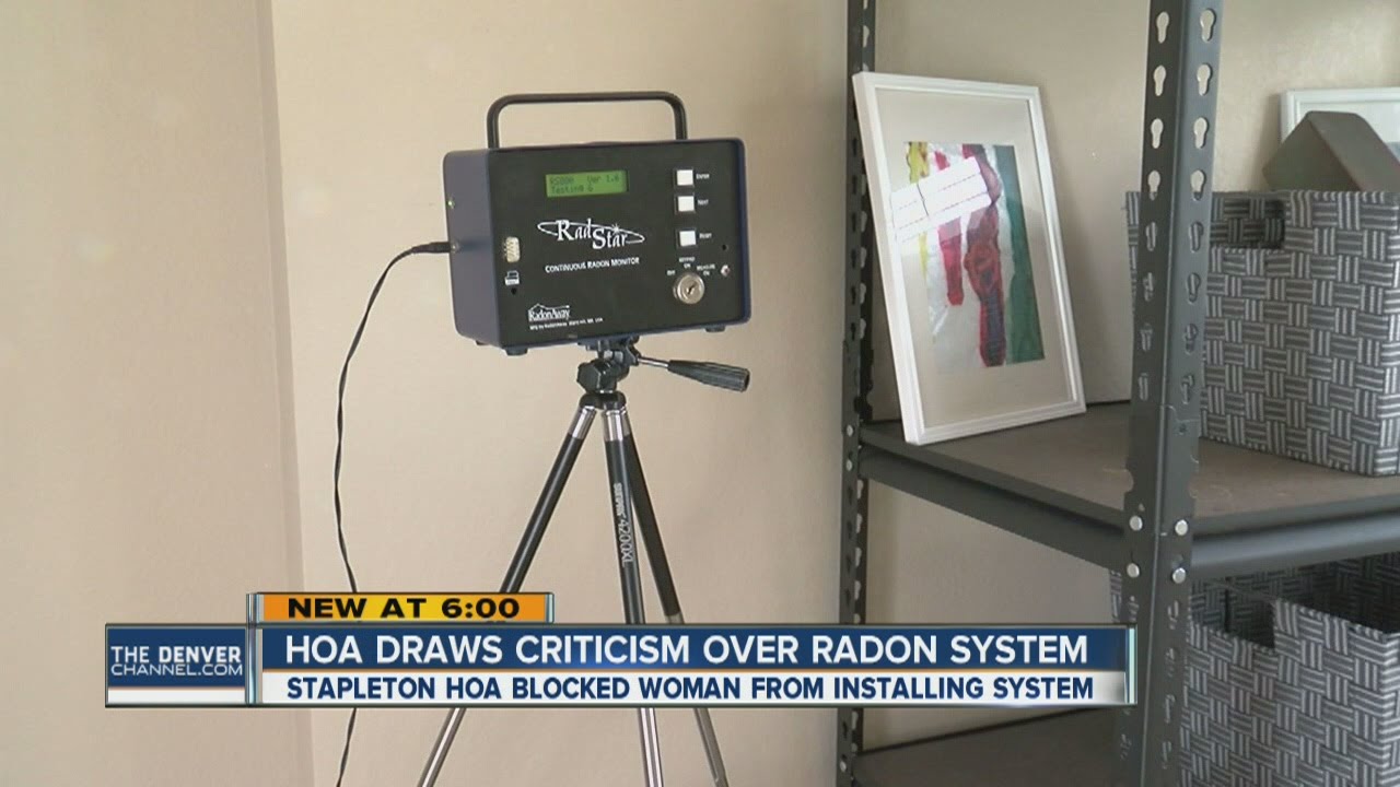 HOA draws criticism over radon mitigation system