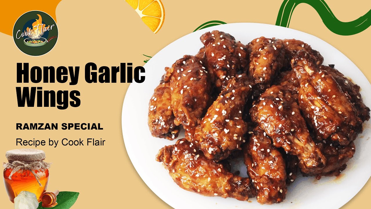 Honey Garlic Chicken Wings Recipe | Sweet and Spicy Chicken Wings | How to Make Honey Garlic Wings