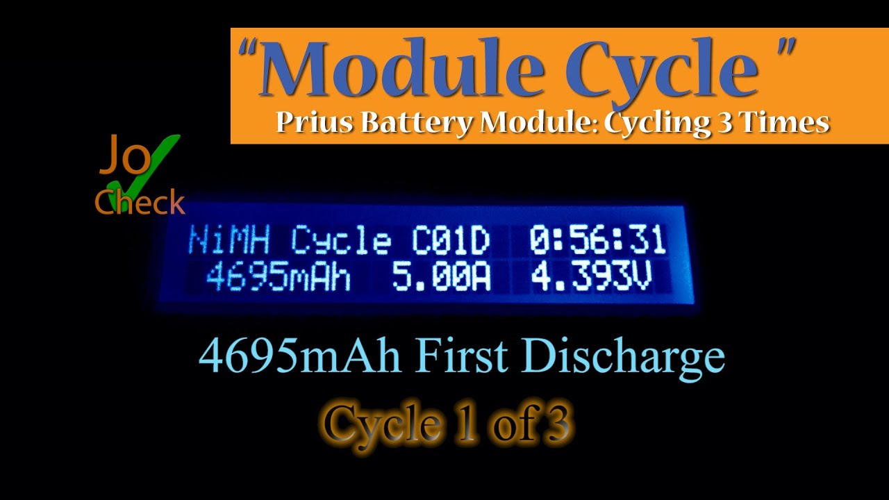 Prius Battery Module Cycle Time-laps