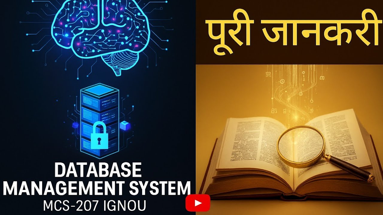 MCS - 207 IGNOU || BCA NEW 3 || what is database full explanation || Lecture 1st